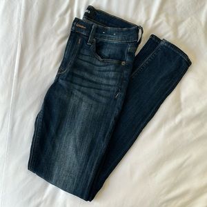 Express Stretch Denim Legging Mid-Rise Dark Wash Size 6R